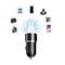 Фото - Автомобильное зарядное устройство SkyDolphin SZ02 Aluminium (2USB, 2.4A) Black (AZP-000074) | click.ua
