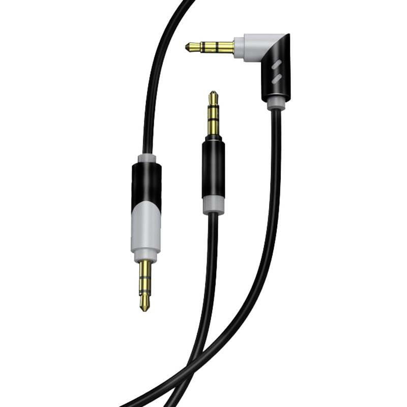 Аудіо-кабель SkyDolphin SR09 Rotate Aluminium Connector 3.5 мм - 3.5 мм (M/M), 1.5 м, Black (AUX-000064)