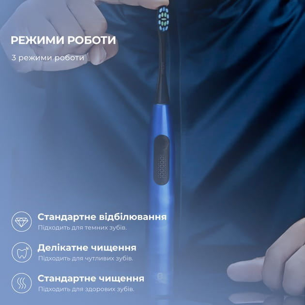 Зубна електрощітка Oclean F1 Dark Blue (Міжнародна версія) (6970810551501)