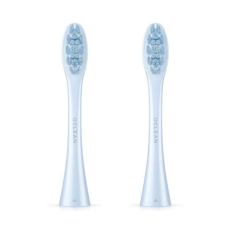 Набор сменных щеток-насадок Oclean PW07 Toothbrush Head for One/SE/Air/X/F1 Sky Blue (2шт/упаковка)
