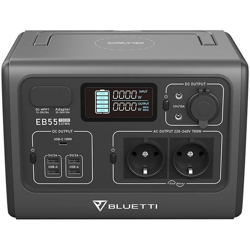 Зарядна станція EcoFlow Bluetti PowerOak EB55 537Wh/150000mAh/700W Black (PB930425)