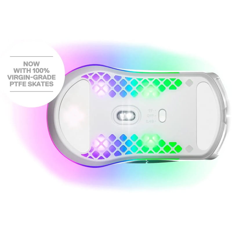 Мышь SteelSeries Aerox 3 Wireless Snow (62608)