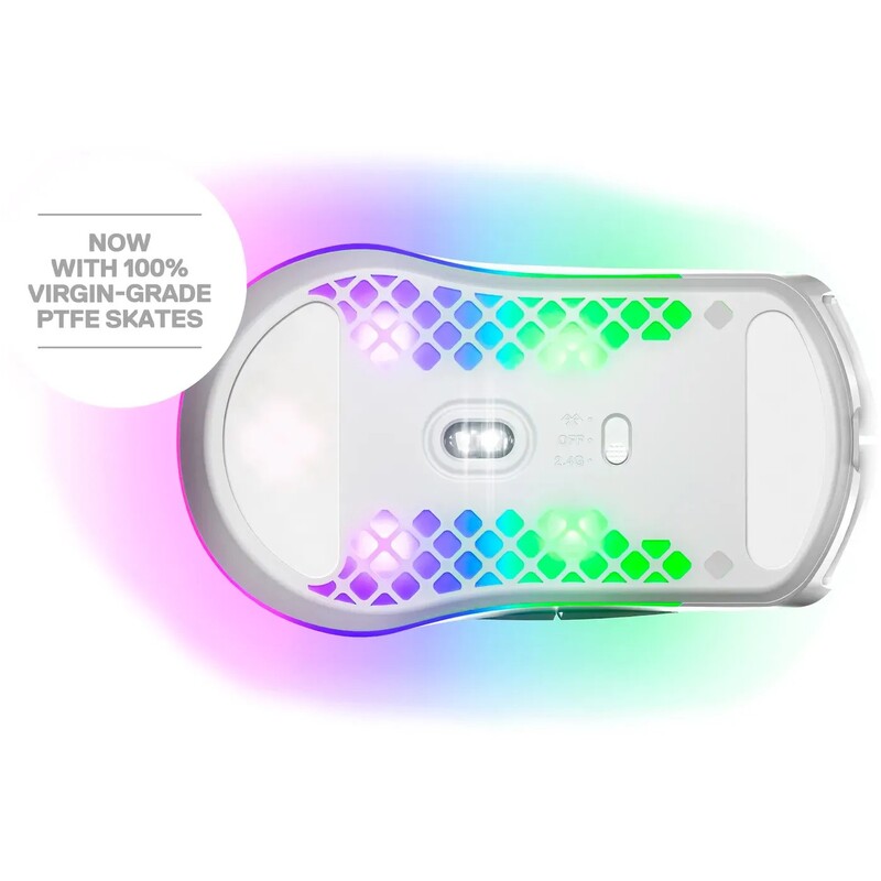 Миша SteelSeries Aerox 3 Wireless Snow (62608)