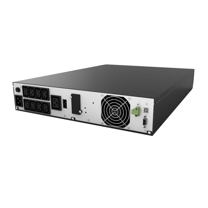 ИБП NJOY Aster 3K (UPCMCOP930HASCG01B), Online, 8 x IEC, USB, LCD, металл
