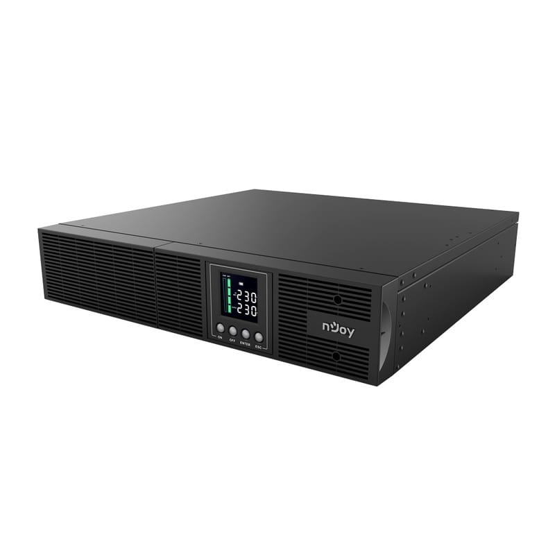 ИБП NJOY Aster 3K (UPCMCOP930HASCG01B), Online, 8 x IEC, USB, LCD, металл