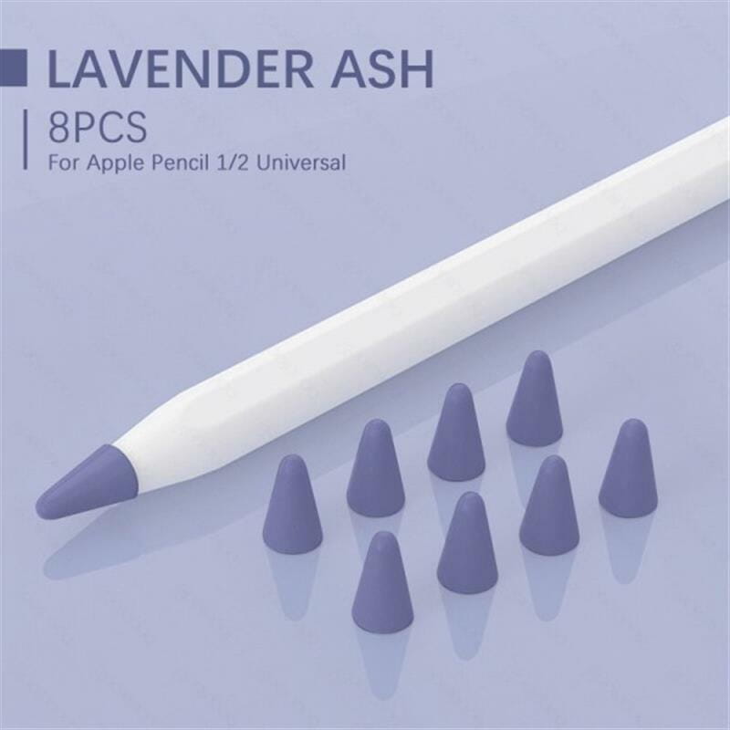 Чехол Goojodoq TPU для наконечника стилуса Apple Pencil (1-2 поколение) (8шт) Lavander (1005001835985075L)