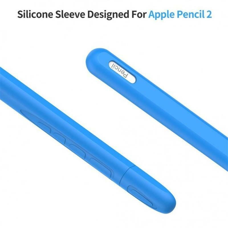 Чохол Goojodoq Button Magnetic TPU для стилуса Apple Pencil 2 Blue (1005001784825742BL)