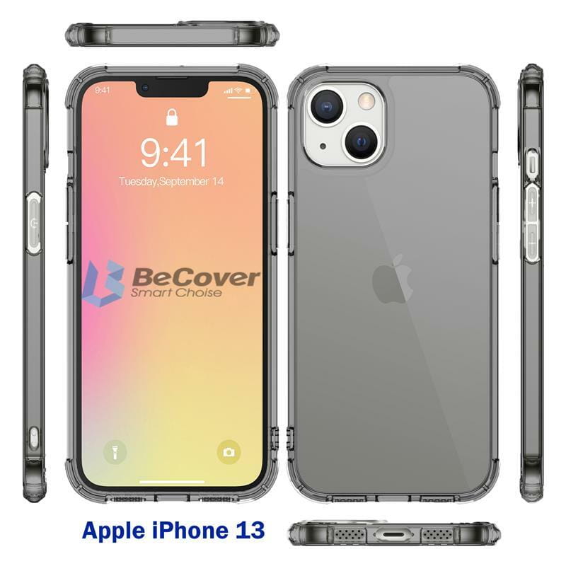 Чехол-накладка BeCover Anti-Shock для Apple iPhone 13 Grey (707346)