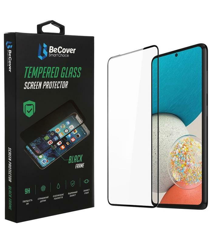 Защитное стекло BeCover для Samsung Galaxy A53 SM-A536 Black (707322)