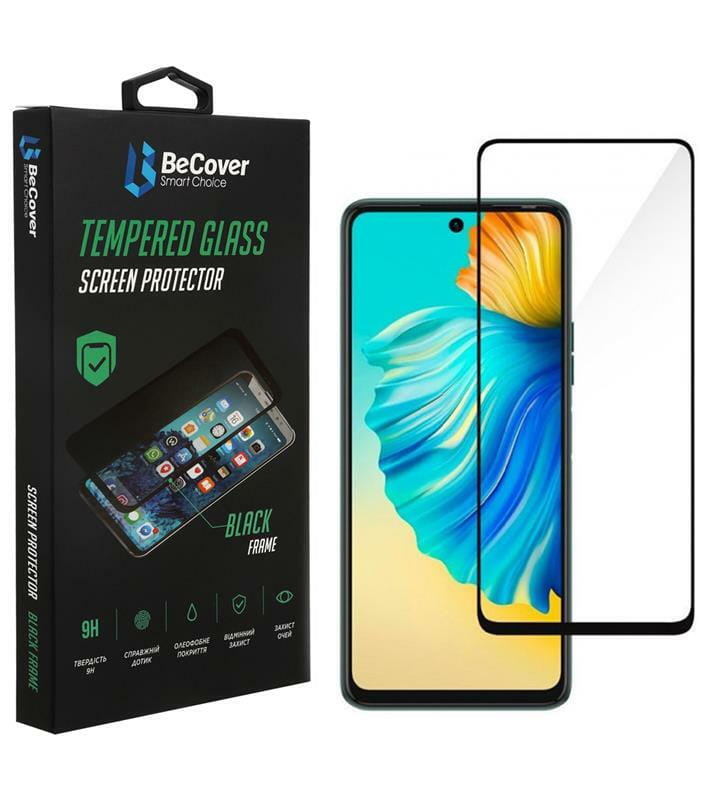 Защитное стекло BeCover для Tecno Camon 18/Camon 18P/Spark 8 Pro Black (707326)