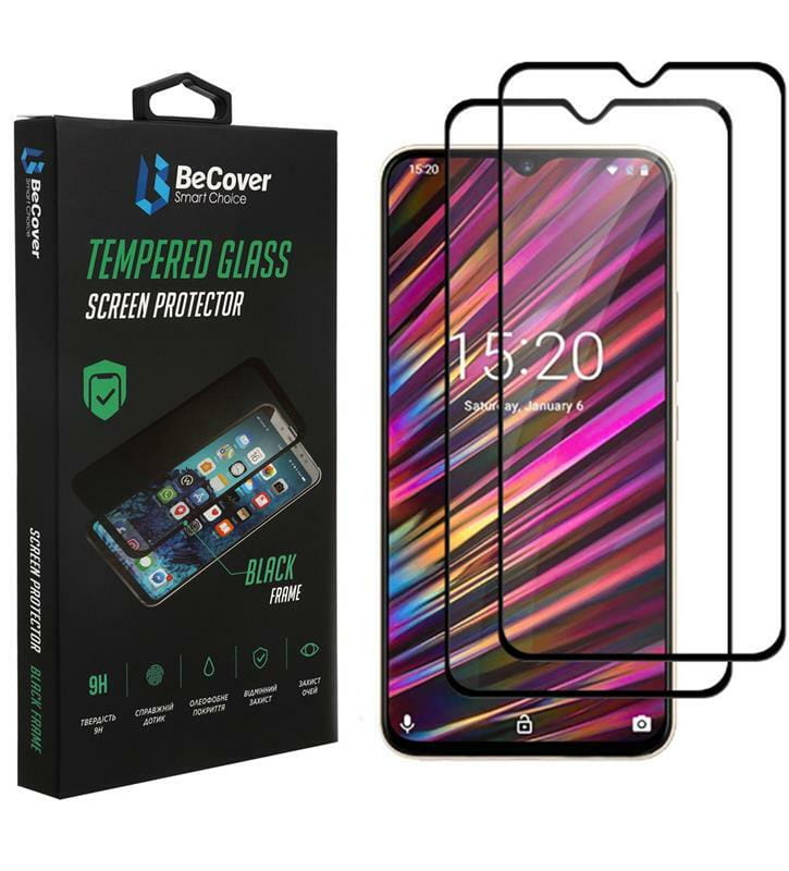 Защитное стекло BeCover для Doogee X95 Black (707358)