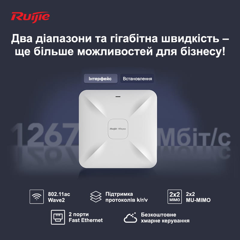 Точка доступа Ruijie Reyee RG-RAP2200(F)