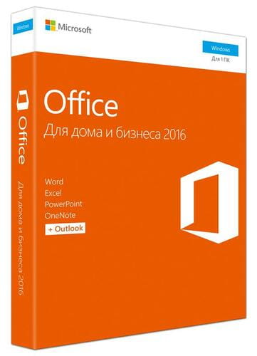 Фото - Програмне забезпечення Microsoft  MS Office  Home and Business 32/64 Russian DVD  2016
