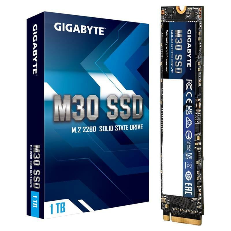 Накопичувач SSD 1TB Gigabyte M30 M.2 PCIe NVMe 3.0 x4 3D TLC (GP-GM301TB-G)