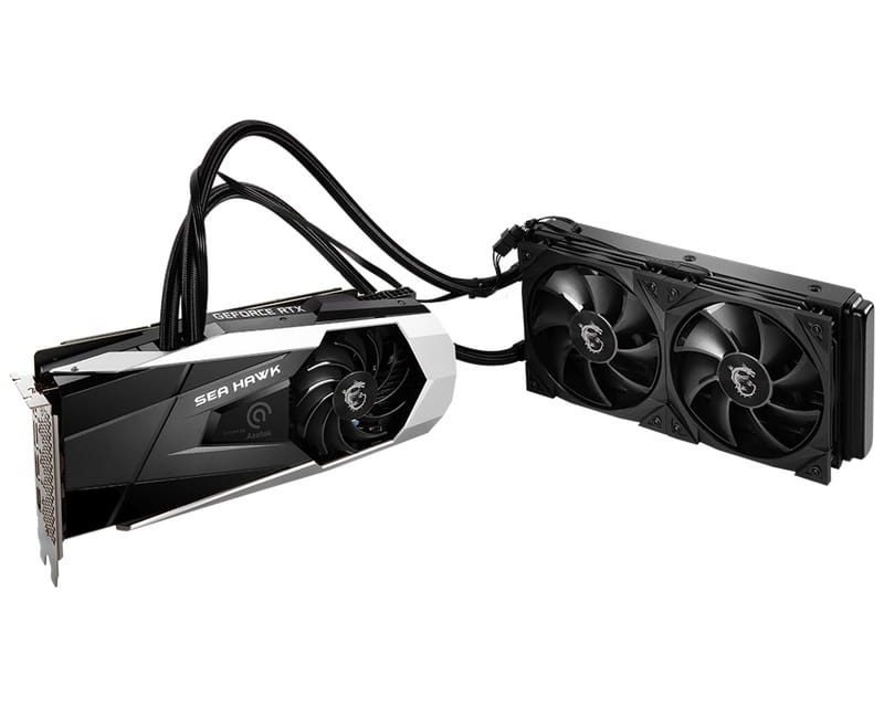 Відеокарта GF RTX 3080 10GB GDDR6X SEA HAWK X 10G LHR MSI (GeForce RTX 3080 SEA HAWK X 10G LHR) Refurbished