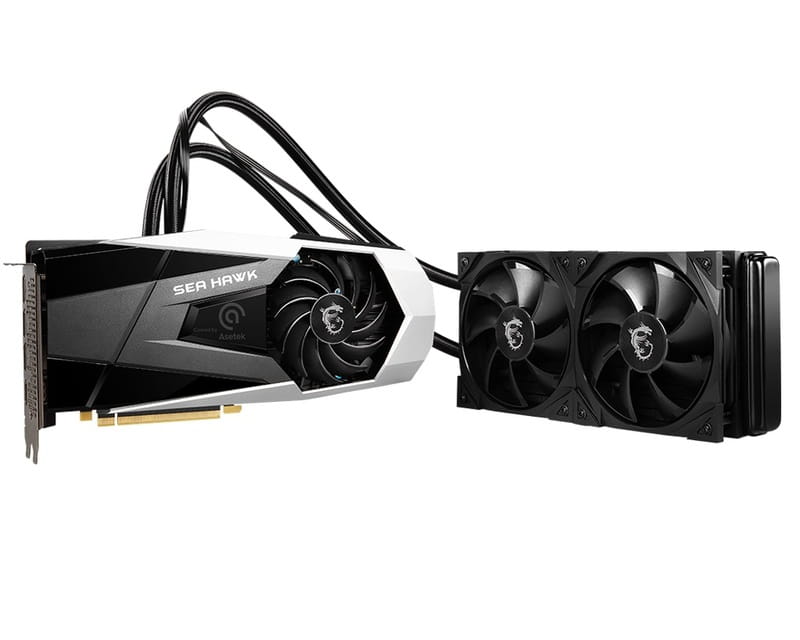Відеокарта GF RTX 3080 10GB GDDR6X SEA HAWK X 10G LHR MSI (GeForce RTX 3080 SEA HAWK X 10G LHR) Refurbished