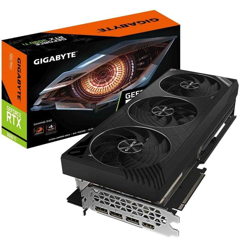 Відеокарта GF RTX 3090 Ti 24GB GDDR6X Gaming Gigabyte (GV-N309TGAMING-24GD)