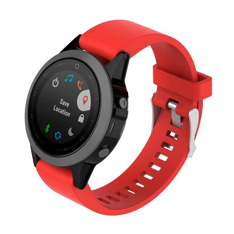 Ремешок для Garmin QuickFit 20 Smooth Silicone Band Red (QF20-SMSB-RED)