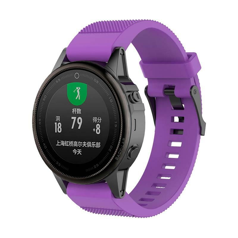 Ремешок для Garmin QuickFit 20 Dots Silicone Band Purple (QF20-STSB-PURP)