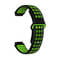 Фото - Ремінець для Garmin Universal 16 Nike-style Silicone Band Black/Green (U16-NSSB-BKGN) | click.ua