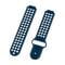 Фото - Ремінець для Garmin Universal 16 Nike-style Silicone Band Blue/White (U16-NSSB-BLWH) | click.ua