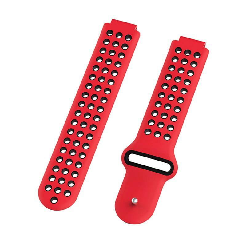 Ремешок для Garmin Universal 16 Nike-style Silicone Band Red/Black (U16-NSSB-RDBK)