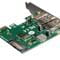Фото - Контролер Frime NEC720202 (ECF-PCIEtoUSB007.LP) PCI-E-2xUSB3.0+USB3.0 Type-C | click.ua