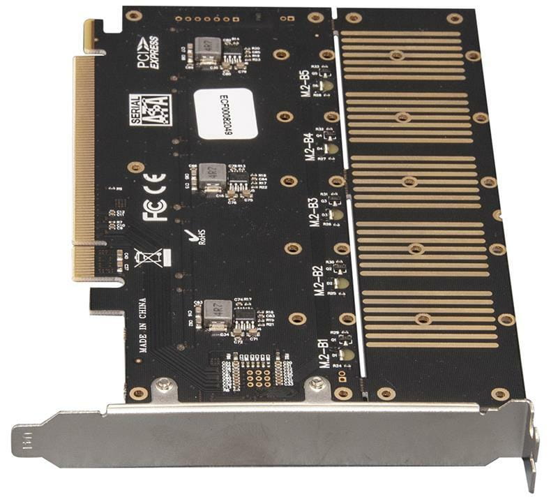 Контроллер Frime WCH382L (ECF-PCIEtoSSD010) PCI-E-5xM.2 (B Key)