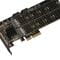 Фото - Плата розширення Frime (ECF-PCIEtoSSD012.LP) PCI-E-2хM.2+2хSATA, 88SE9215 | click.ua