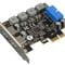 Фото - Плата розширення Frime (ECF-PCIEtoUSB006.LP) PCI-E to USB3.0 (2 порти) 3A/порт+19pin NEC720201 | click.ua