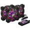Фото - Набір Frime RGB-вентиляторів + Fun hub + ДУ Frime Iris Flicker KIT (IRISFLICKERKIT) | click.ua