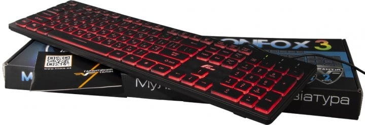 Клавіатура Frime Moonfox 3Color Ukr Black (FLK18210)