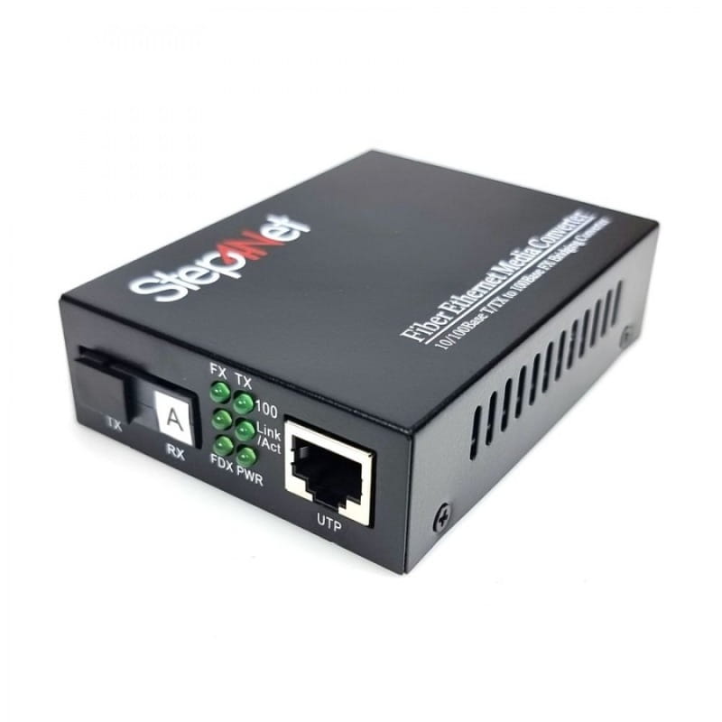Медиаконвертер Step4Net (MC-R-0,1-1SM-1310nm-20) 10/100 Мб, 20км