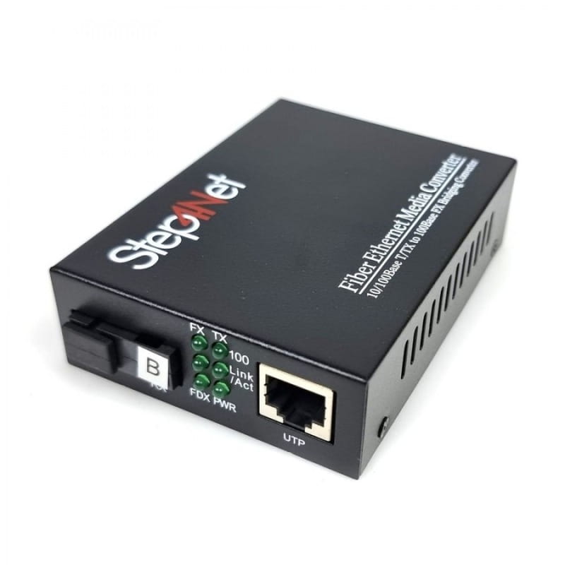 Медиаконвертер Step4Net (MC-R-0,1-1SM-1550nm-20) 10/100 Мб, 20км
