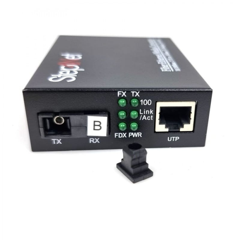 Медиаконвертер Step4Net (MC-R-0,1-1SM-1550nm-20) 10/100 Мб, 20км