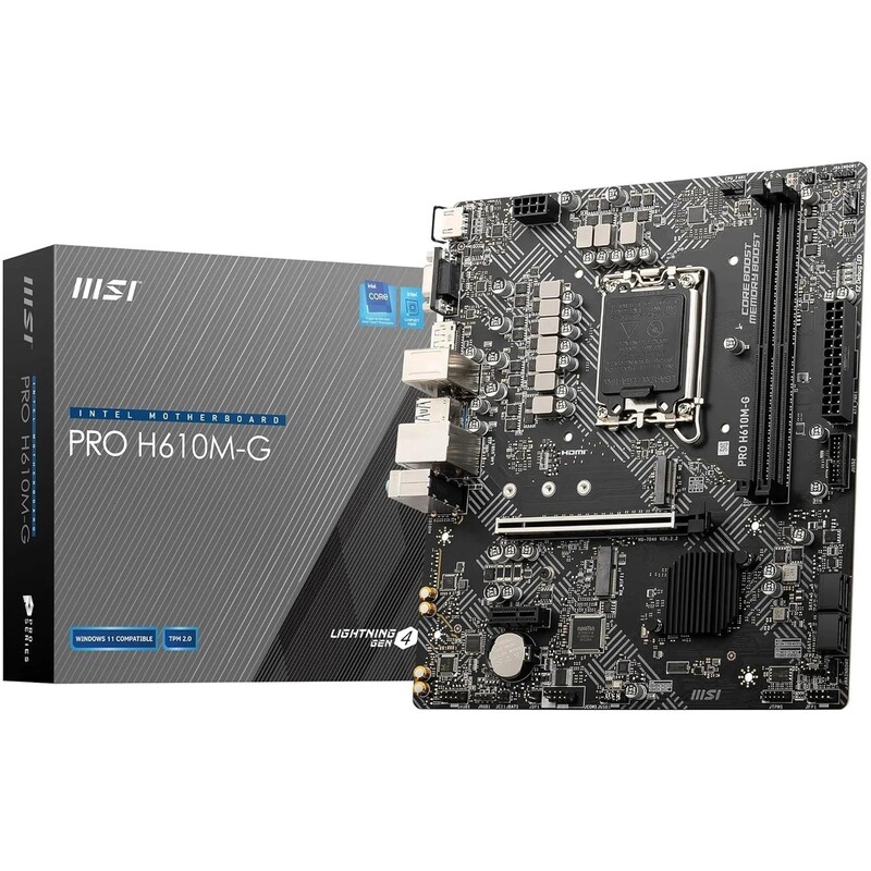 Материнська плата MSI Pro H610M-G DDR4 Socket 1700