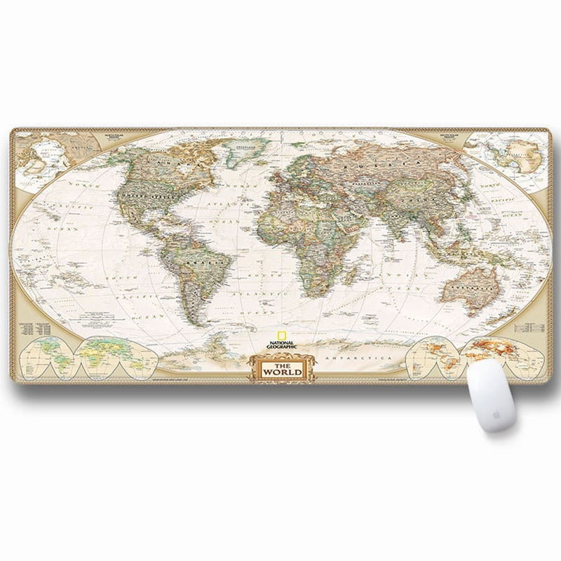 Килимок для миші Voltronic Карта світу White/Gray (SJDT-17/20885)