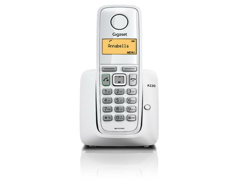 Радиотелефон DECT Gigaset A220 White (S30852-H2411-S302)