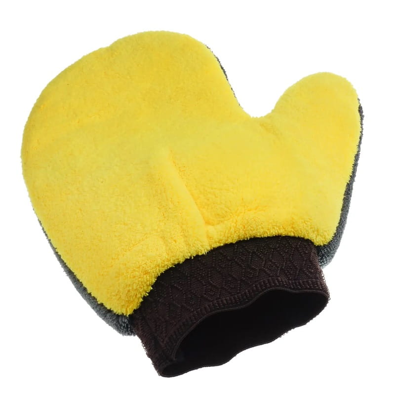 Рукавичка для миття авто та меблів Supretto 75120001, сіро-жовтий
