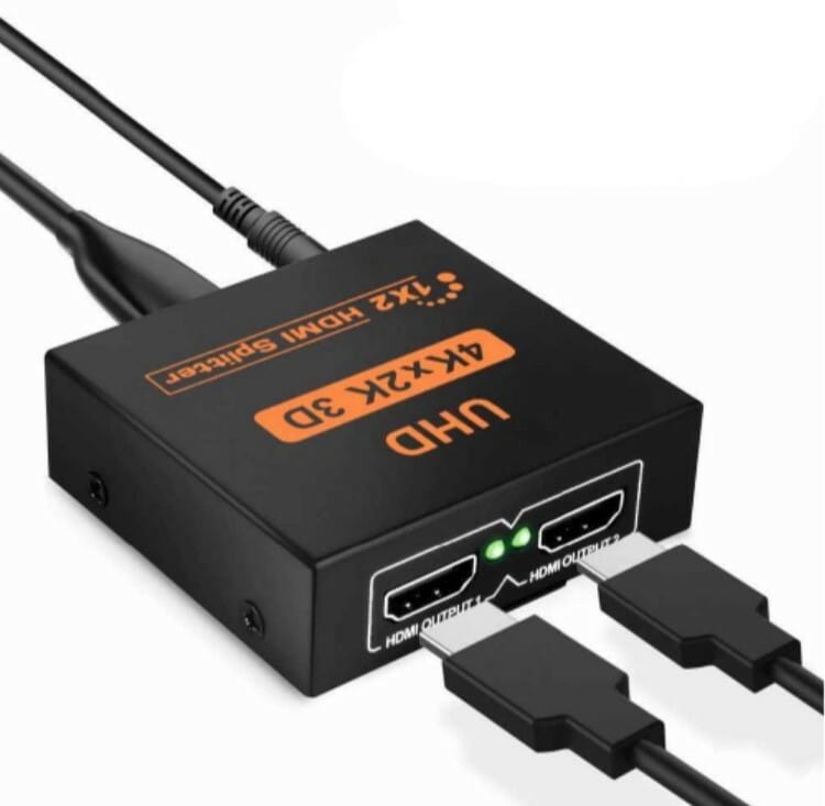 Сплітер Voltronic (YT-S-HDMI1-2-4K/17275) HDMI - 2xHDMI, чорний