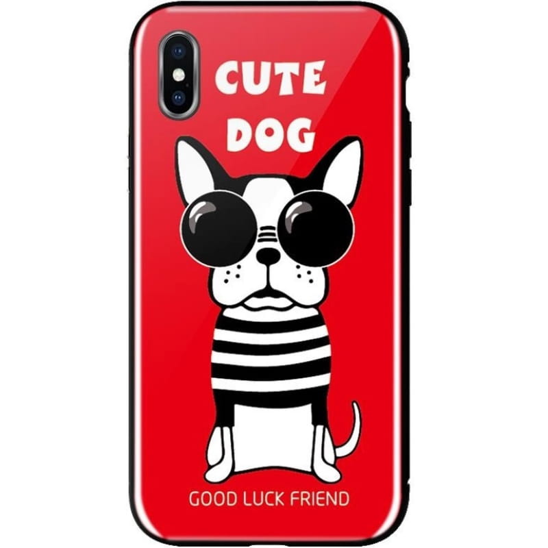 Чехол-накладка WK WPC-087 для Apple iPhone X/XS Cute Dog Red (681920360797)