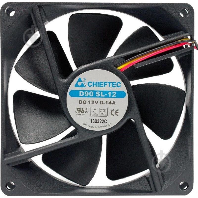 Вентилятор Chieftec Thermal Killer AF-0925S, 90мм, 1800 об/мин, 3pin/Molex, 24dBa