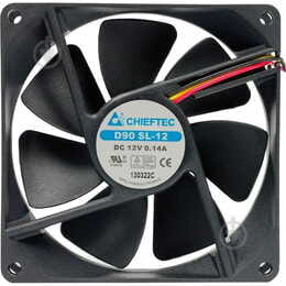 Вентилятор Chieftec Thermal Killer AF-0925S, 90мм, 1800 об/мин, 3pin/Molex, 24dBa