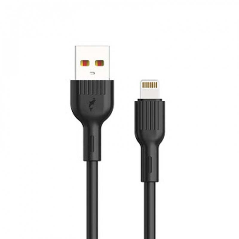 Кабель SkyDolphin S03L USB - Lightning (M/M), 1 м, Black (USB-000416)