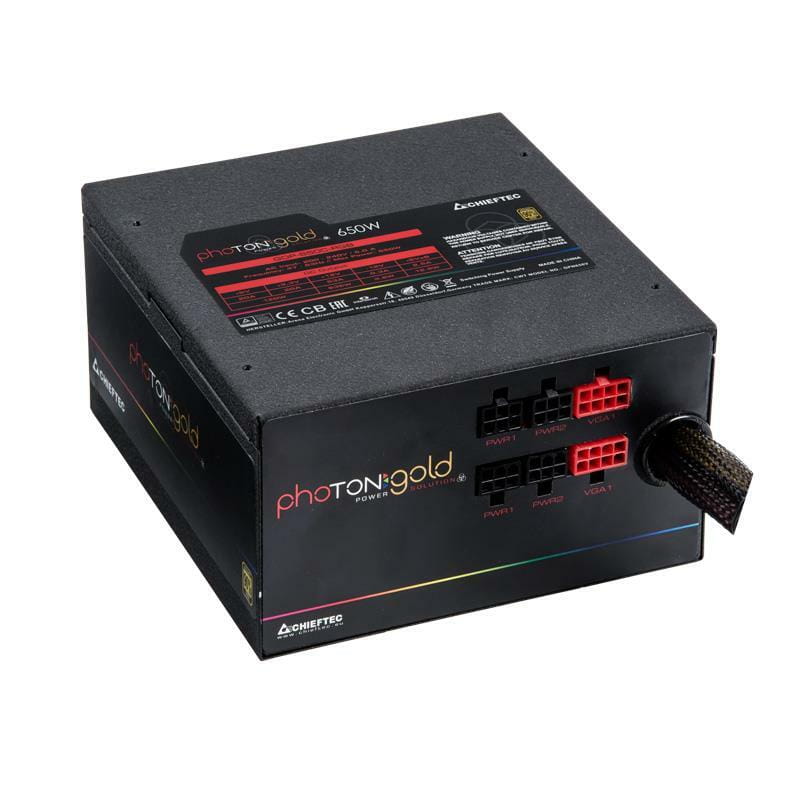 Блок питания Chieftec GDP-750C-RGB, ATX 2.3, APFC, 14cm fan RGB, Gold, modular, RTL