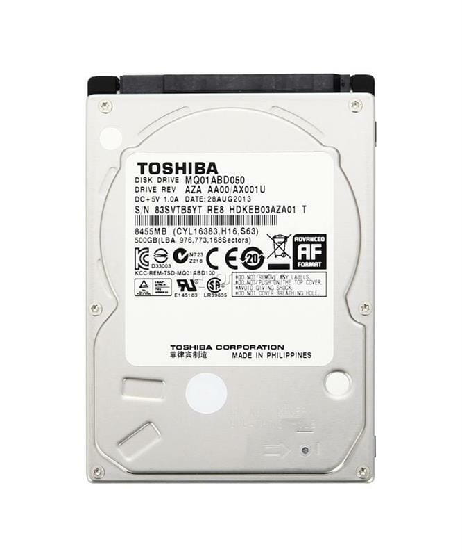 Накопитель HDD 2.5" SATA  500GB Toshiba 5400rpm 8MB (MQ01ABD050) Refurbished