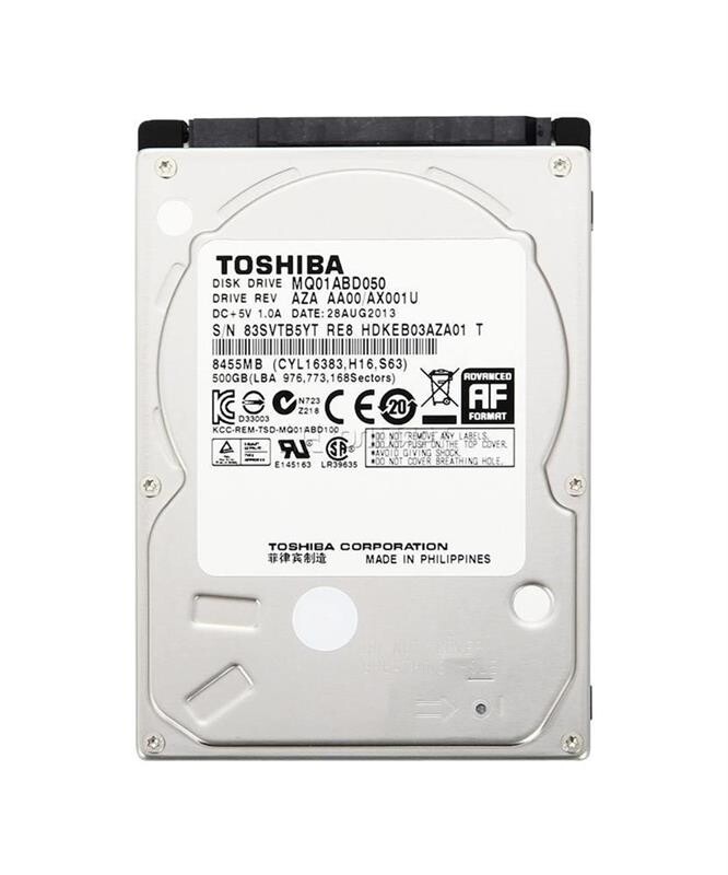 Накопитель HDD 2.5" SATA  500GB Toshiba 5400rpm 8MB (MQ01ABD050) Refurbished