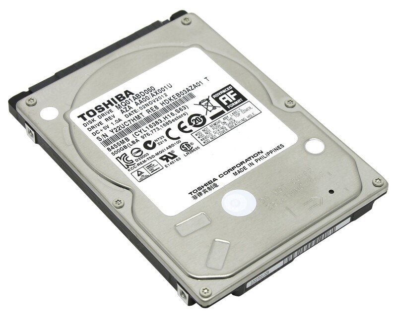 Накопитель HDD 2.5" SATA  500GB Toshiba 5400rpm 8MB (MQ01ABD050) Refurbished