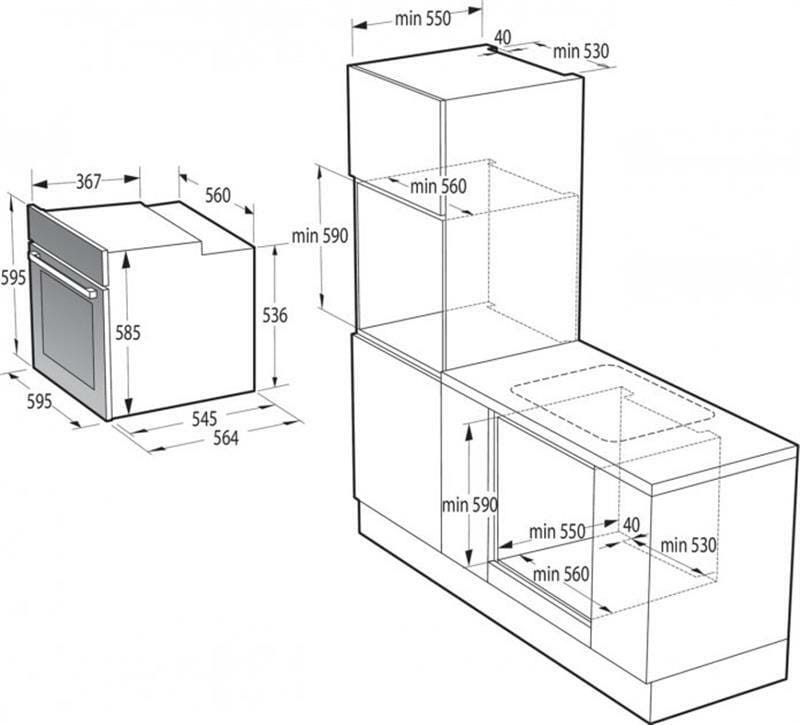 Духова шафа Gorenje BSA6737E15BG