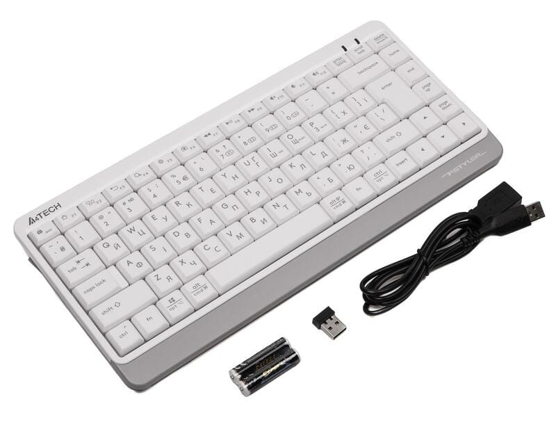 Клавіатура бездротова A4Tech FBK11 White